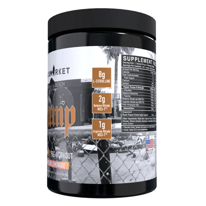 Black Market PUMP (Hyper-Pump Non-Stimulant Pre-Workout)