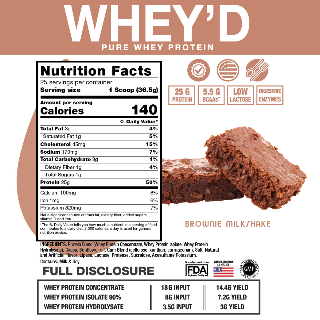 WHEY’D Protein (25 servings)