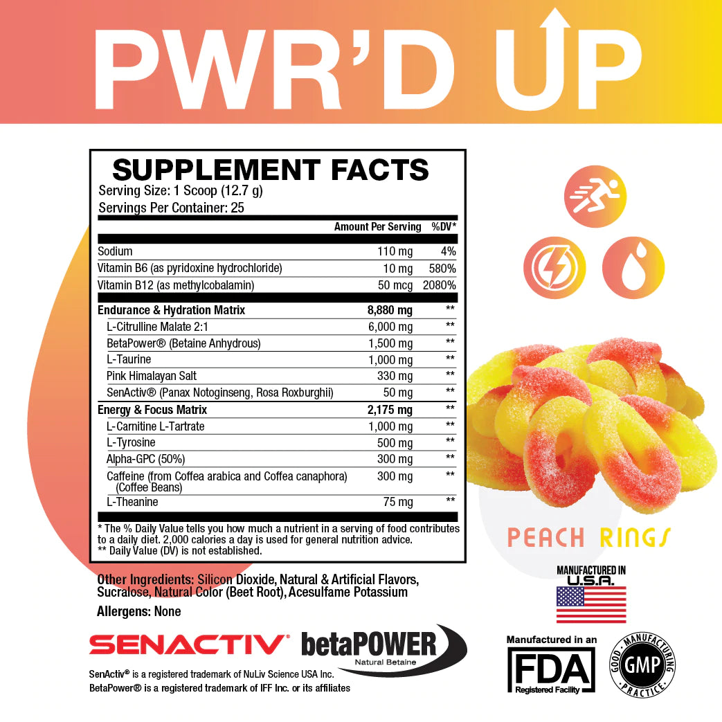 10-Pack PWR'D UP (NO ITCH Pre-Workout!)