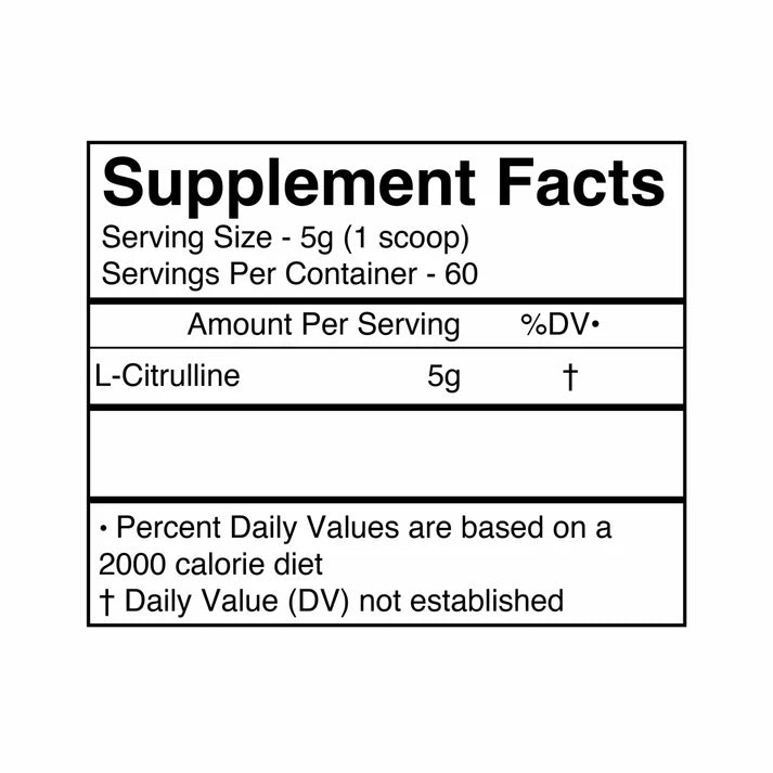 L-Citrulline RAW (60 servings) PUMP AGENT