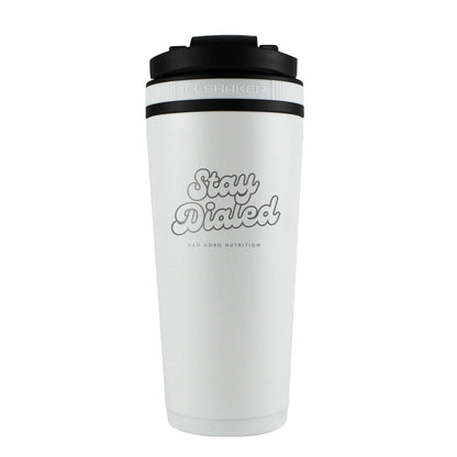 STAY DIALED 26oz Ice Shaker Bottle