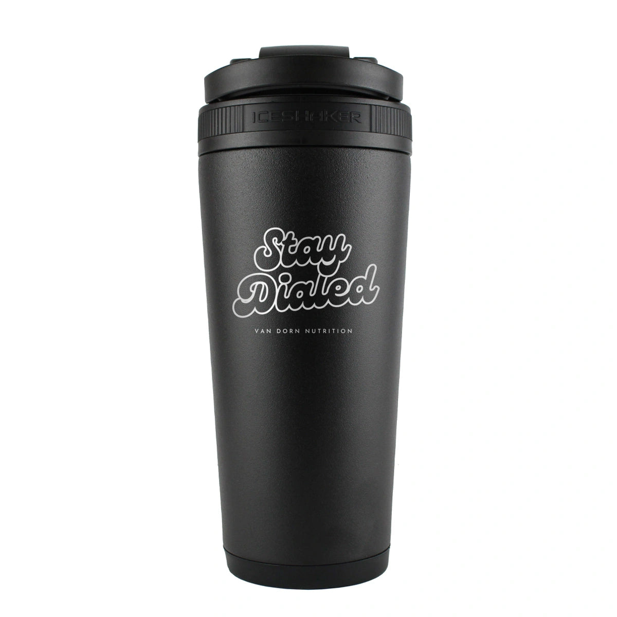 STAY DIALED 26oz Ice Shaker Bottle