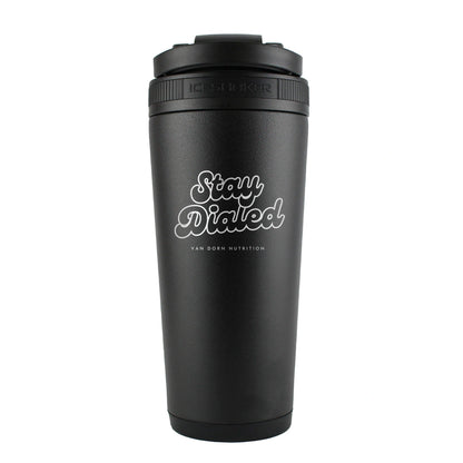 STAY DIALED 26oz Ice Shaker Bottle
