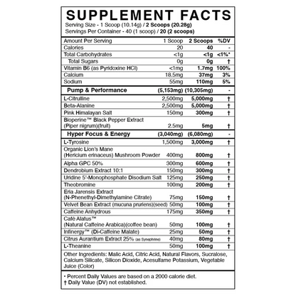 RULE Pre-Workout (Hyper Focus)