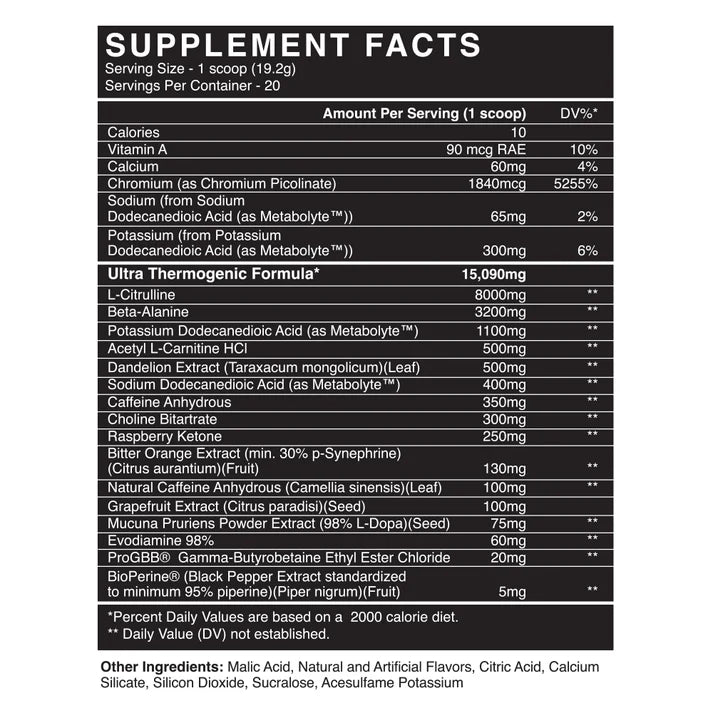 SCORCH Pre-Workout (ULTRA thermogenic)