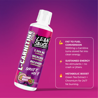 LEAN SAUCE L-Carnitine 3500 (Metabolism + Energy)
