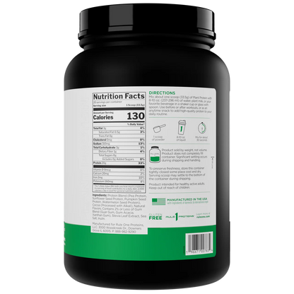 100% Plant Protein - Vegan Friendly Formula
