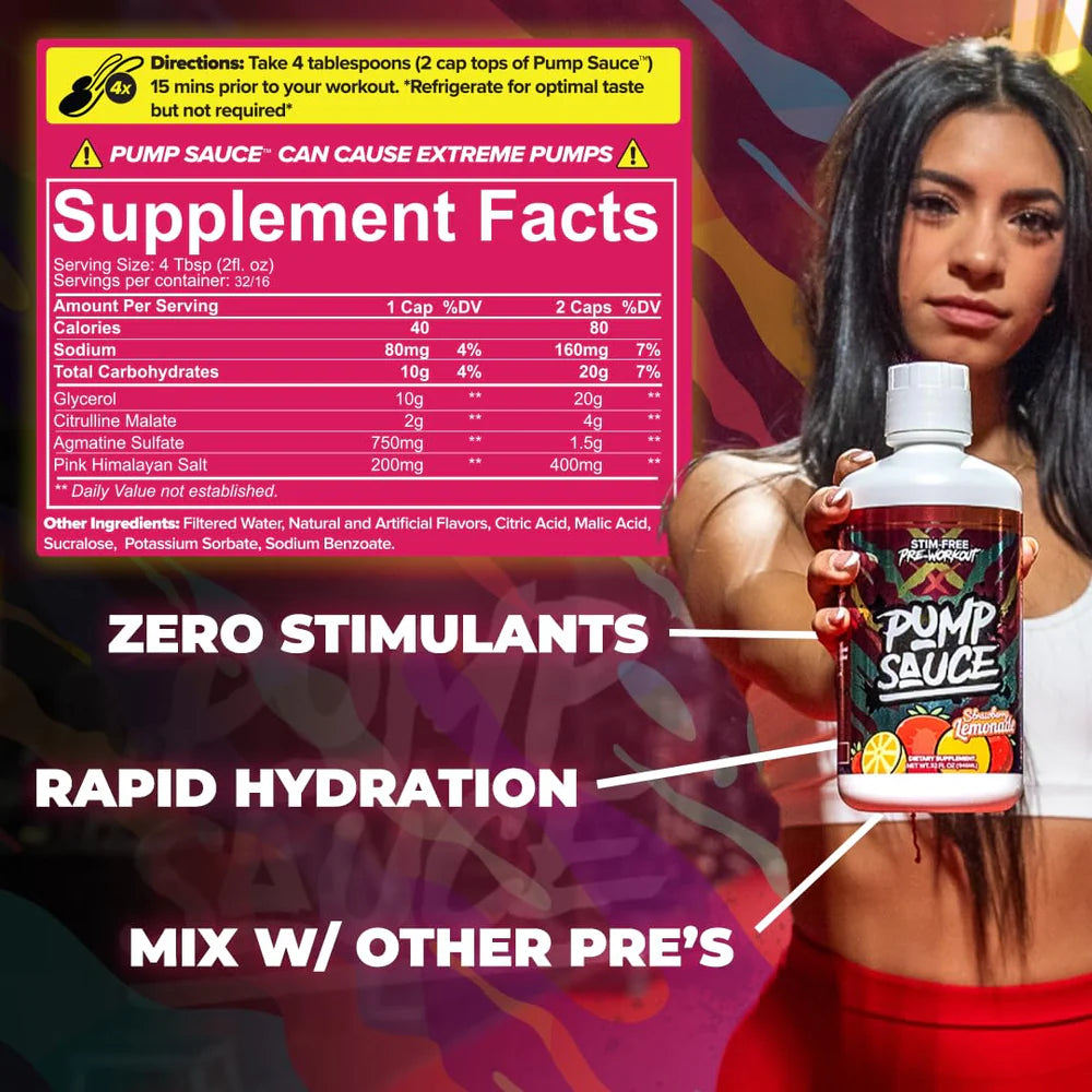 PUMP SAUCE (Liquid Non-Stim Pre-Workout)