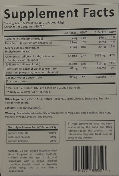 define [hydrate] sticks (40-servings)